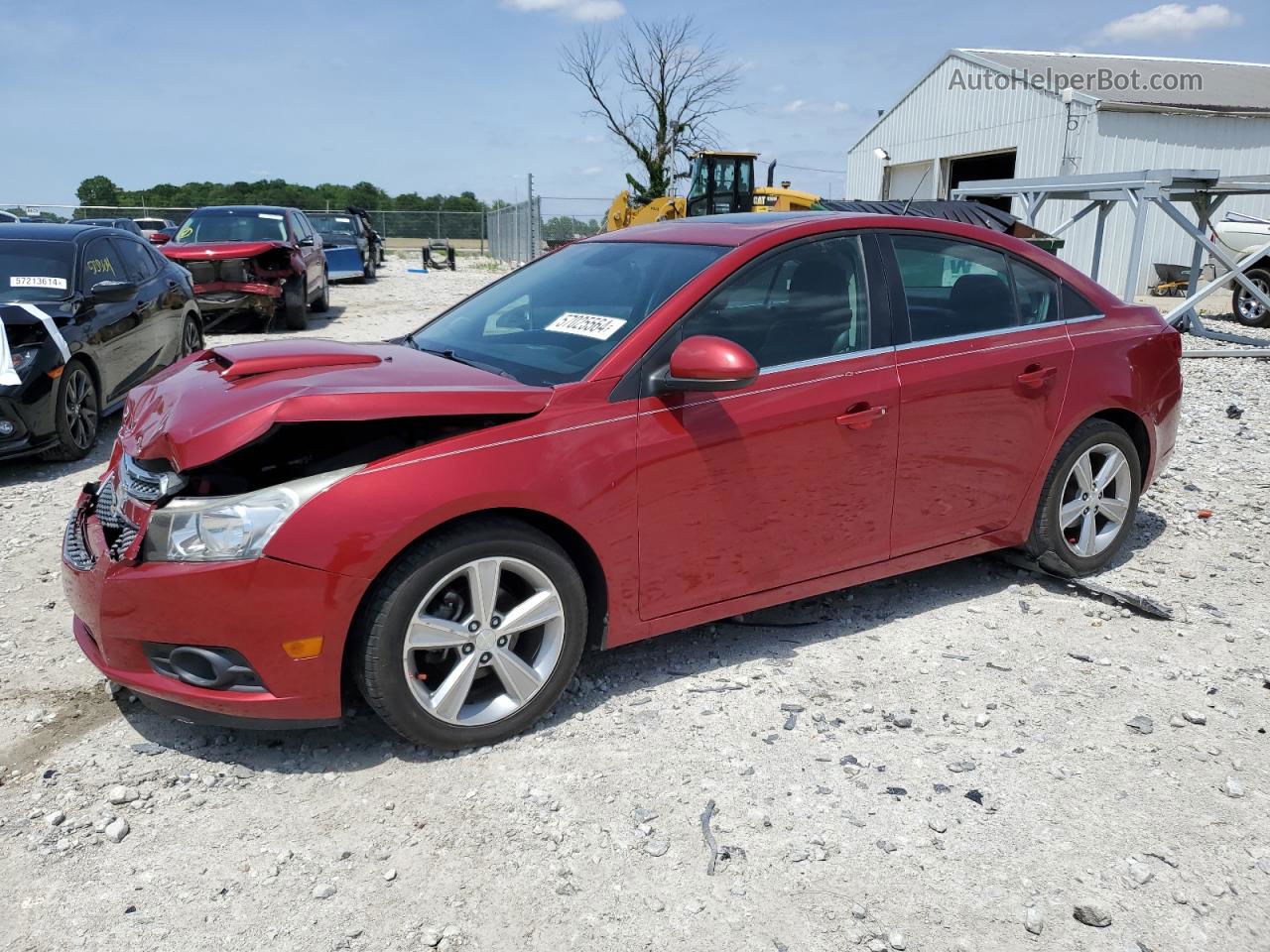 2013 Chevrolet Cruze Lt Red vin: 1G1PE5SB8D7100526