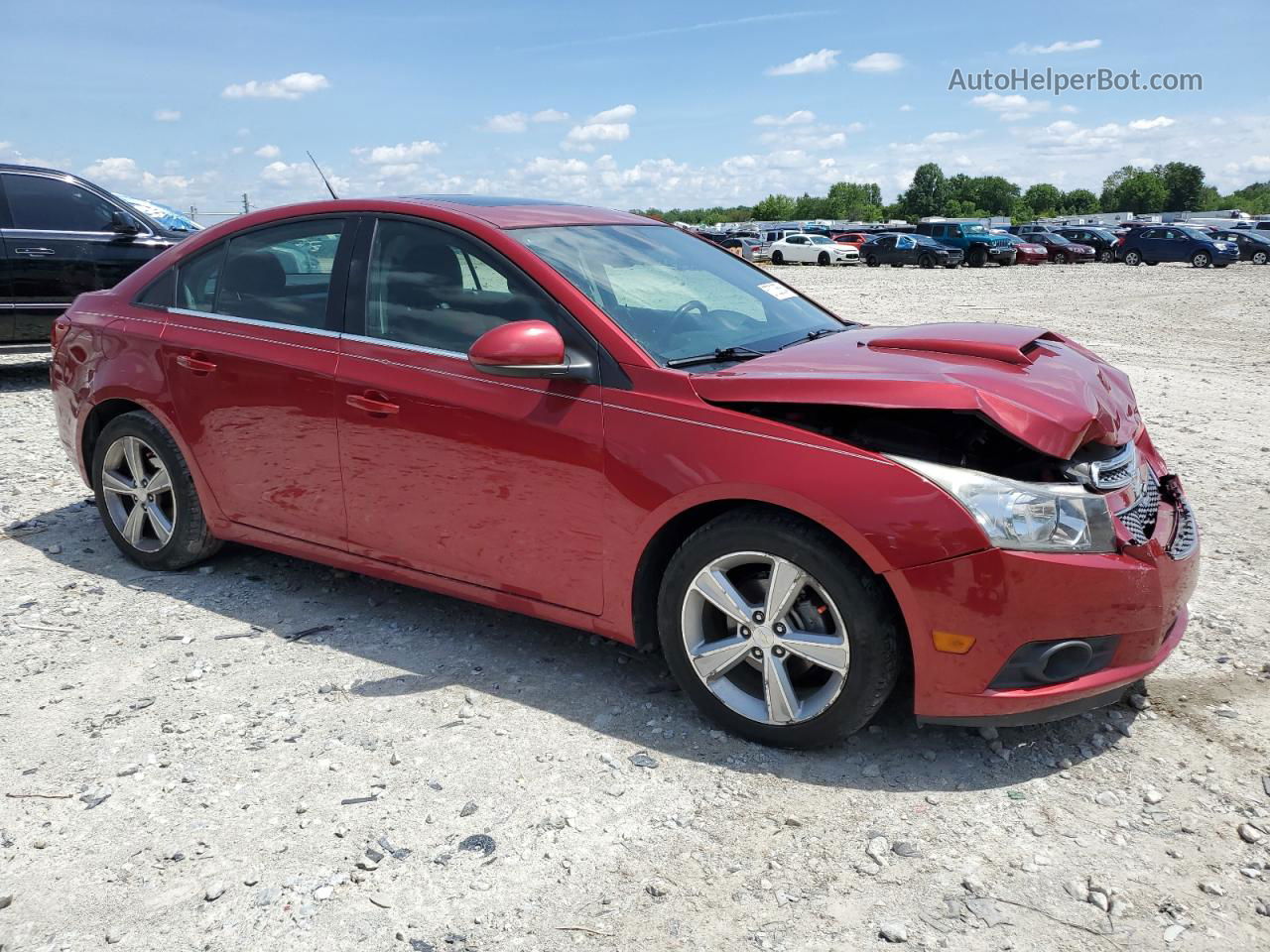 2013 Chevrolet Cruze Lt Red vin: 1G1PE5SB8D7100526