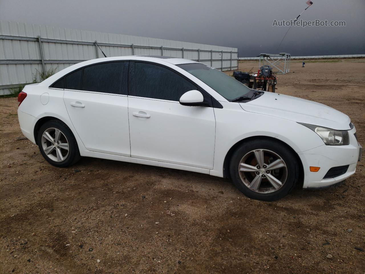 2013 Chevrolet Cruze Lt White vin: 1G1PE5SB8D7126236