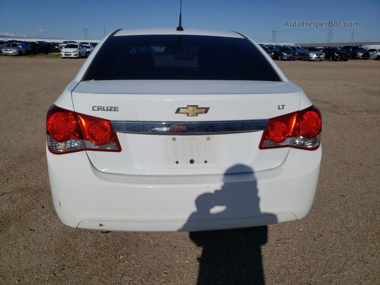 2013 Chevrolet Cruze Lt White vin: 1G1PE5SB8D7126236