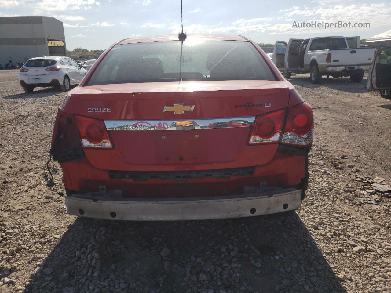 2015 Chevrolet Cruze Lt Red vin: 1G1PE5SB8F7105339