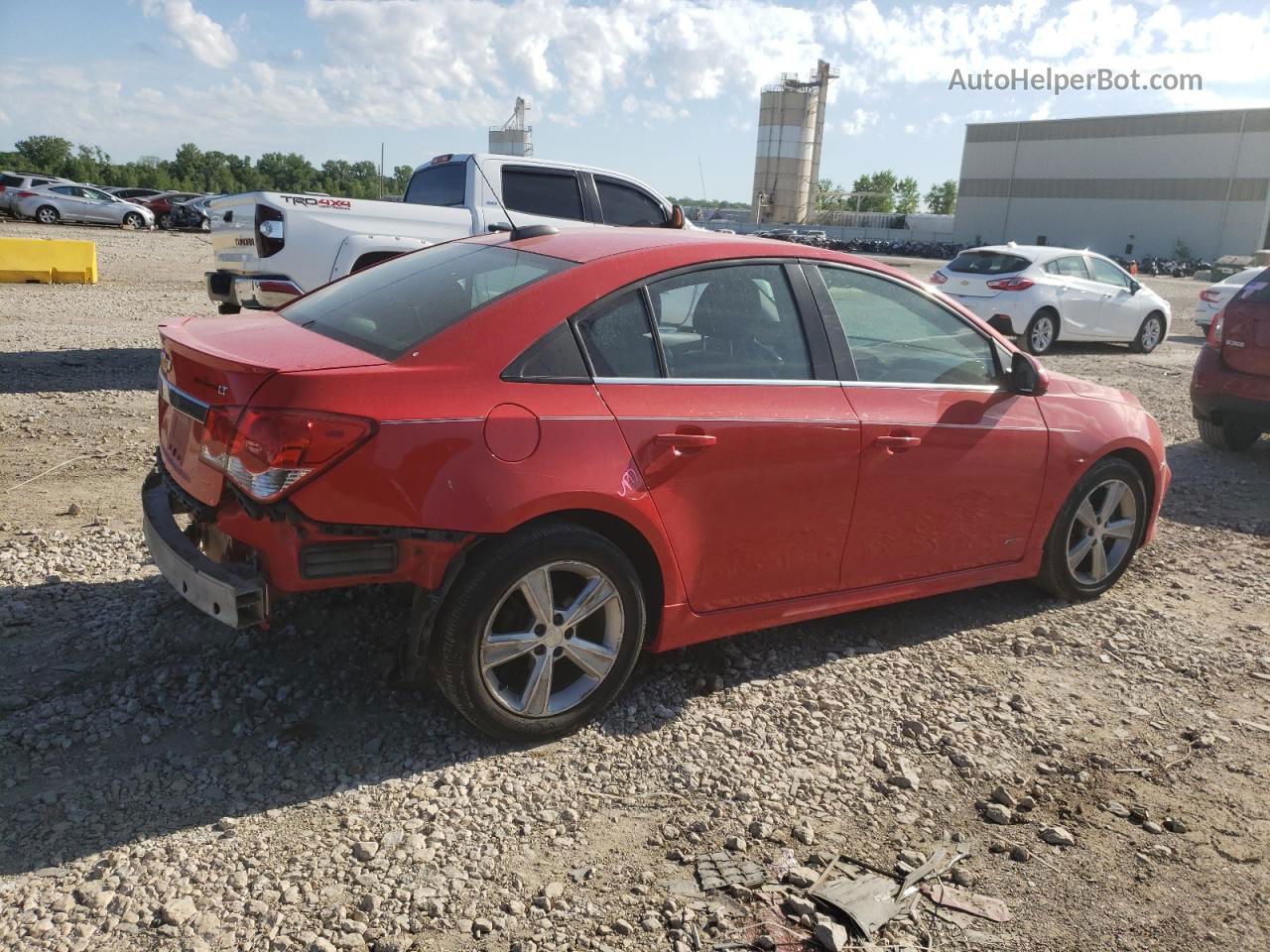 2015 Chevrolet Cruze Lt Red vin: 1G1PE5SB8F7105339