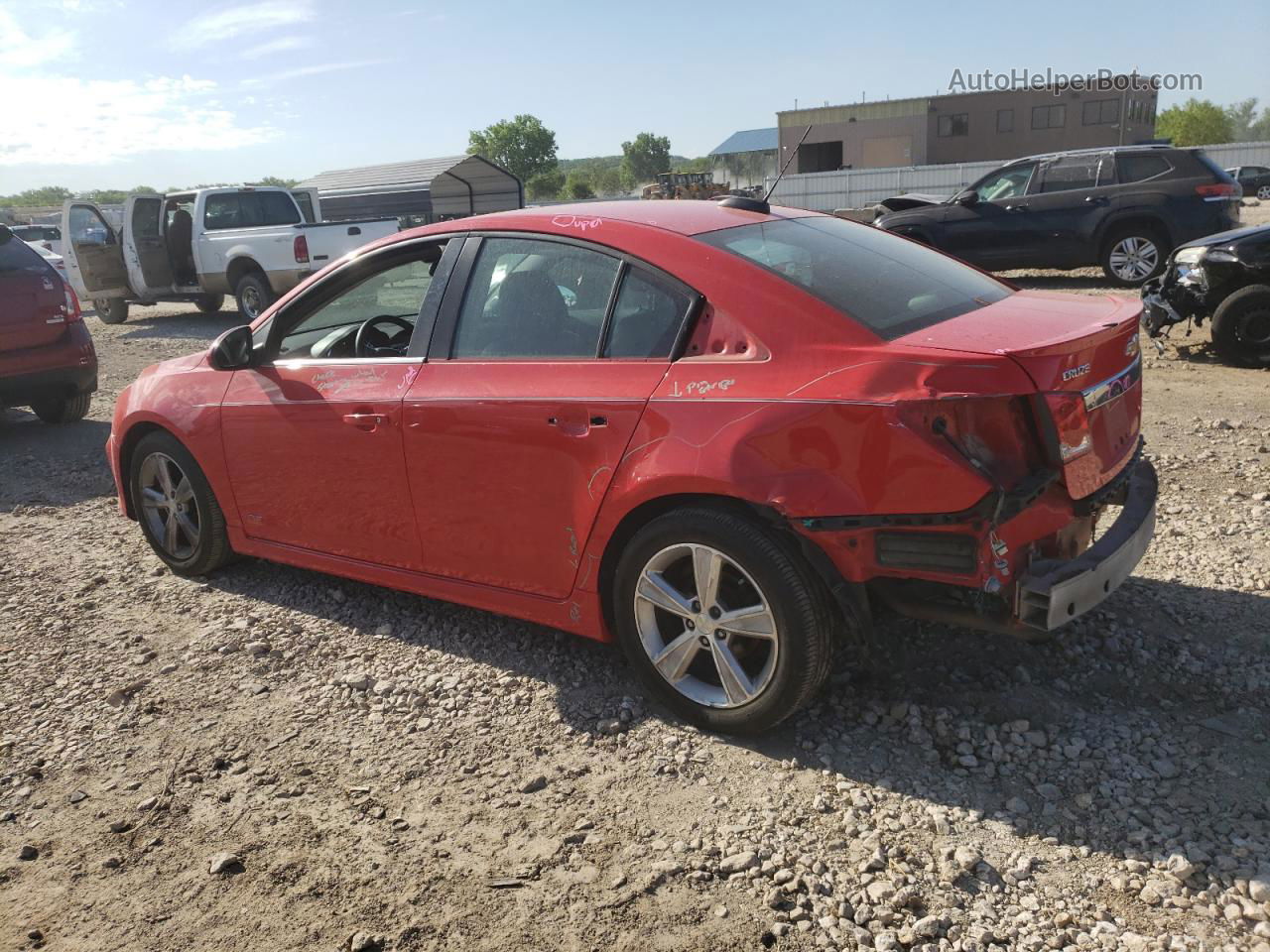 2015 Chevrolet Cruze Lt Red vin: 1G1PE5SB8F7105339