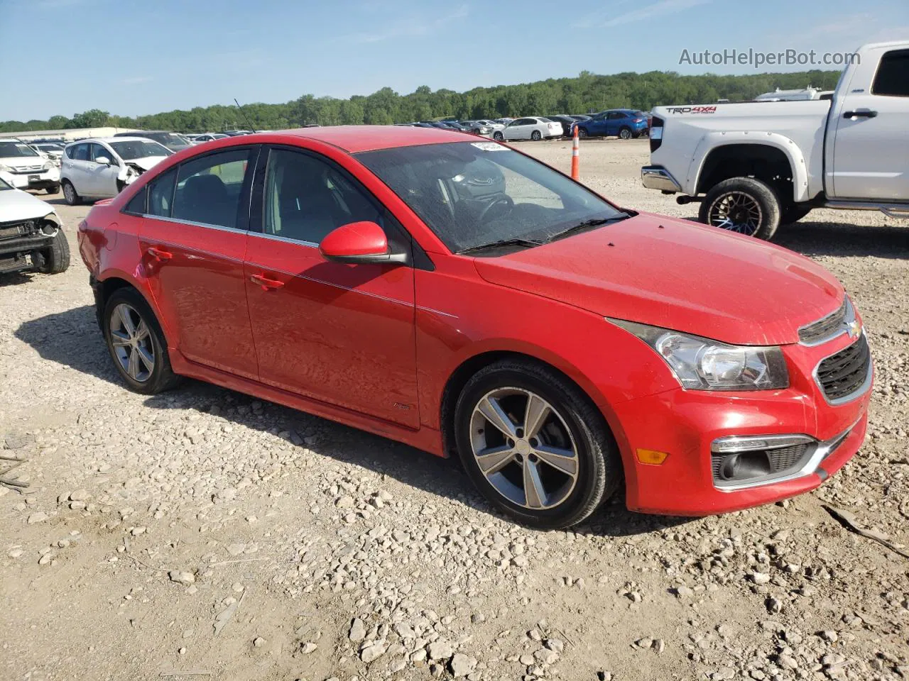 2015 Chevrolet Cruze Lt Red vin: 1G1PE5SB8F7105339