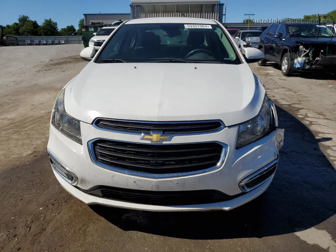 2015 Chevrolet Cruze Lt White vin: 1G1PE5SB8F7217347