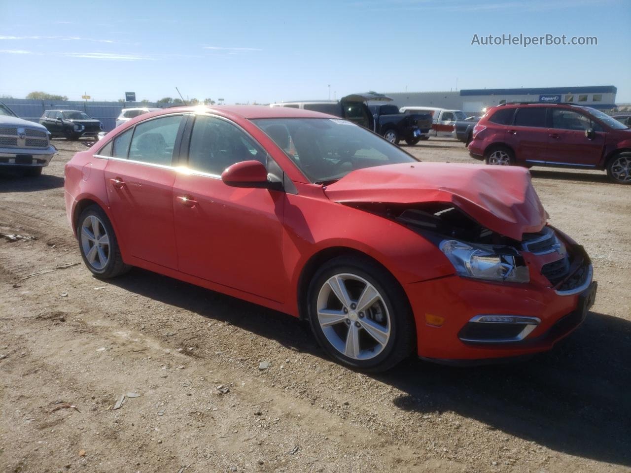 2015 Chevrolet Cruze Lt Красный vin: 1G1PE5SB8F7231412