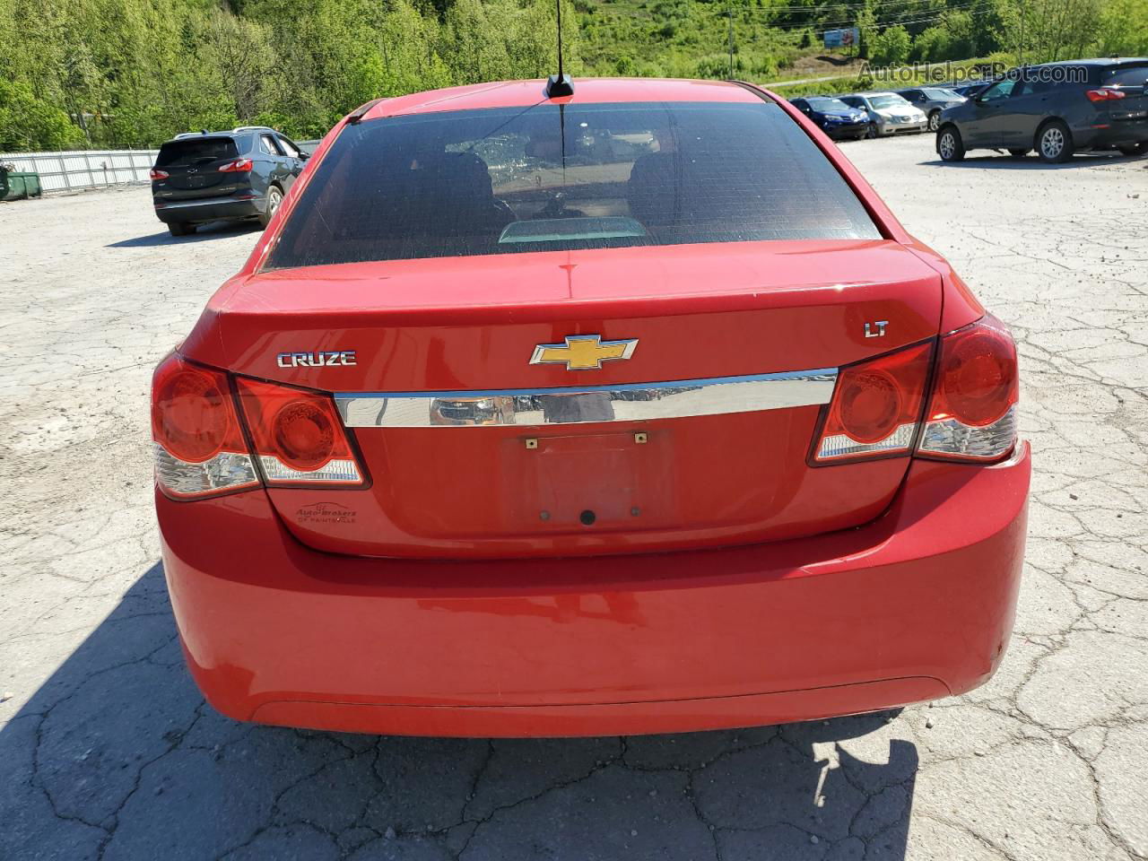 2015 Chevrolet Cruze Lt Red vin: 1G1PE5SB8F7276804