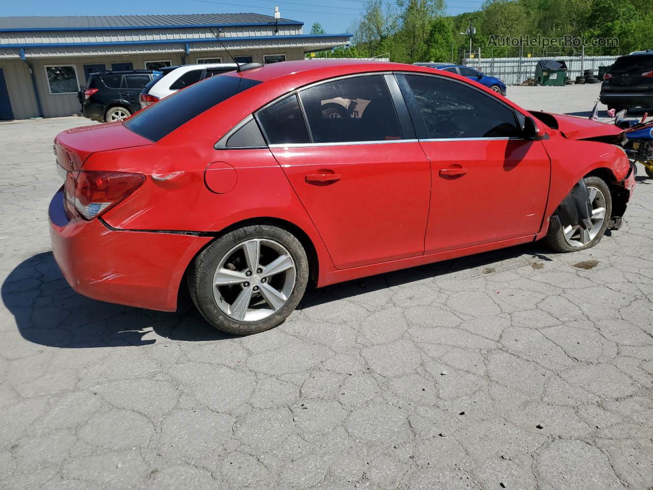 2015 Chevrolet Cruze Lt Red vin: 1G1PE5SB8F7276804