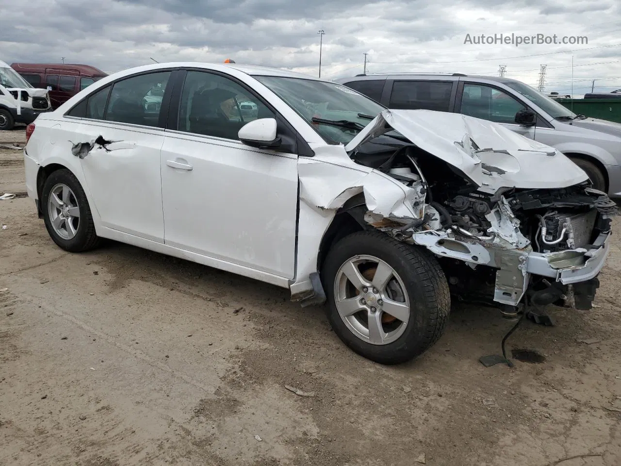 2016 Chevrolet Cruze Limited Lt White vin: 1G1PE5SB8G7148144