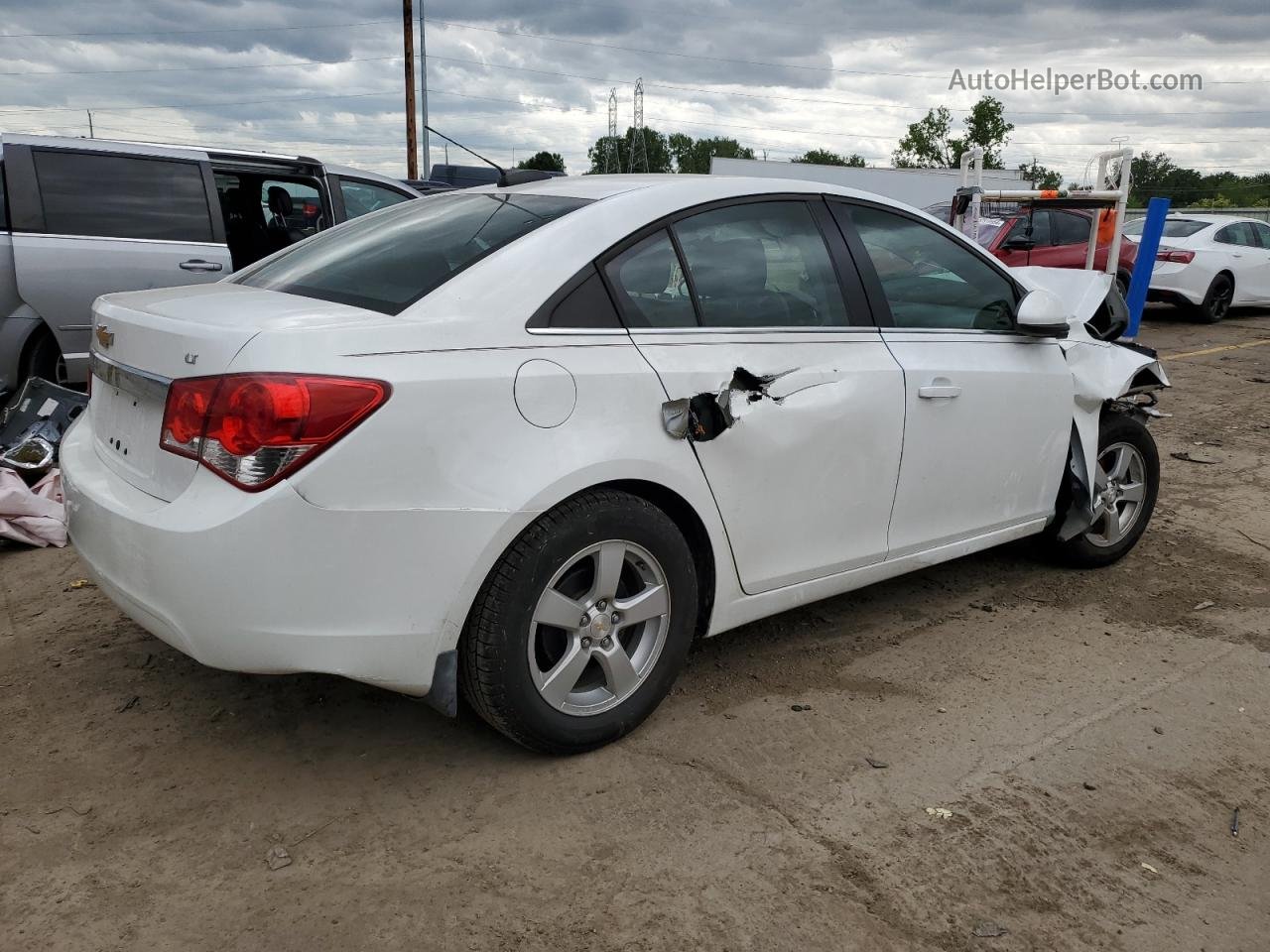 2016 Chevrolet Cruze Limited Lt White vin: 1G1PE5SB8G7148144