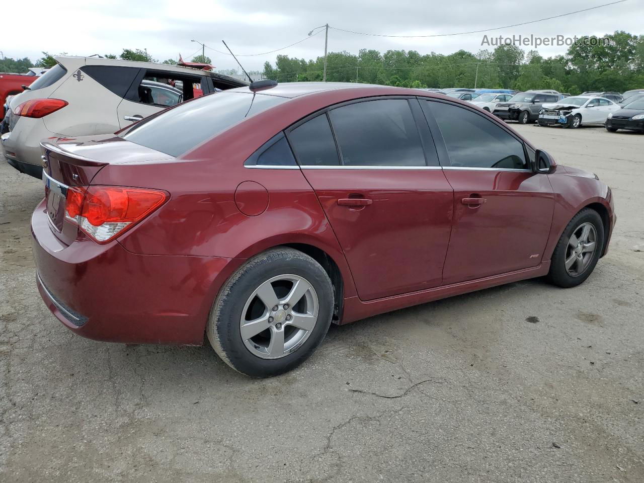 2016 Chevrolet Cruze Limited Lt Burgundy vin: 1G1PE5SB8G7180740