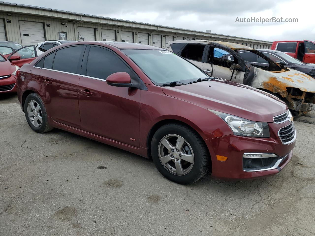 2016 Chevrolet Cruze Limited Lt Burgundy vin: 1G1PE5SB8G7180740