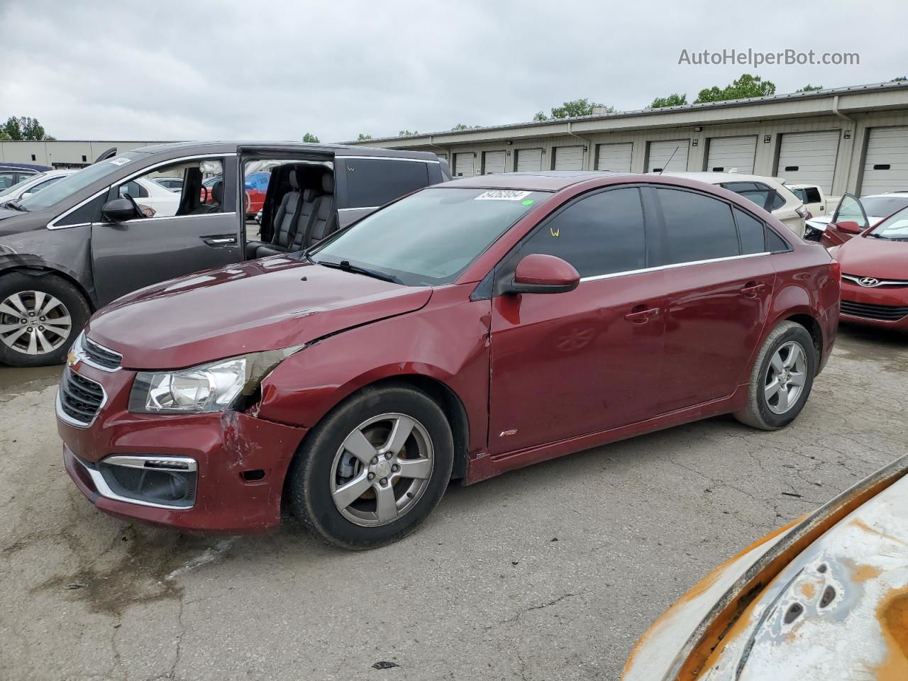 2016 Chevrolet Cruze Limited Lt Burgundy vin: 1G1PE5SB8G7180740