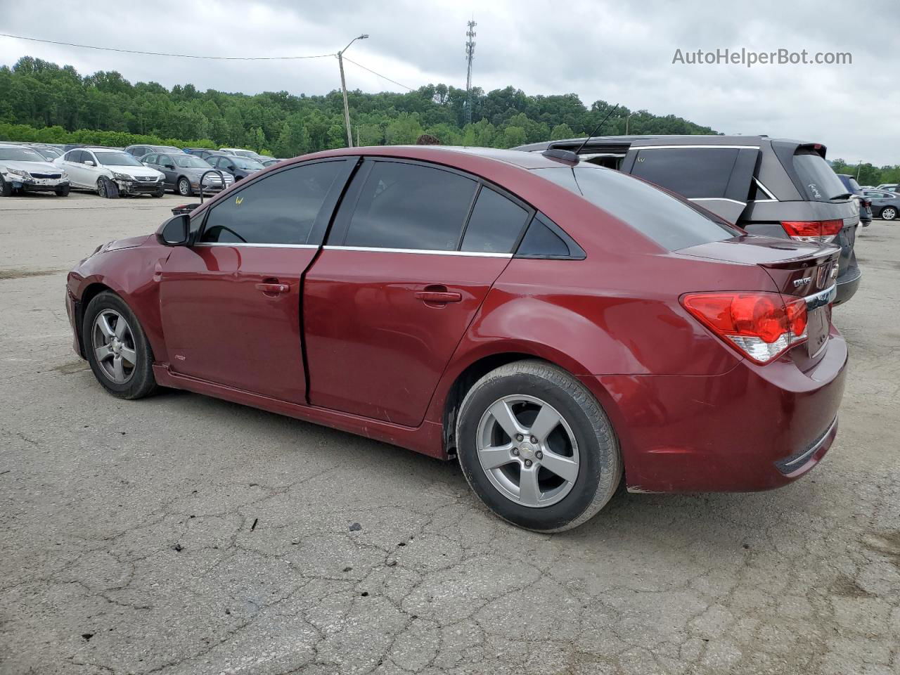 2016 Chevrolet Cruze Limited Lt Burgundy vin: 1G1PE5SB8G7180740