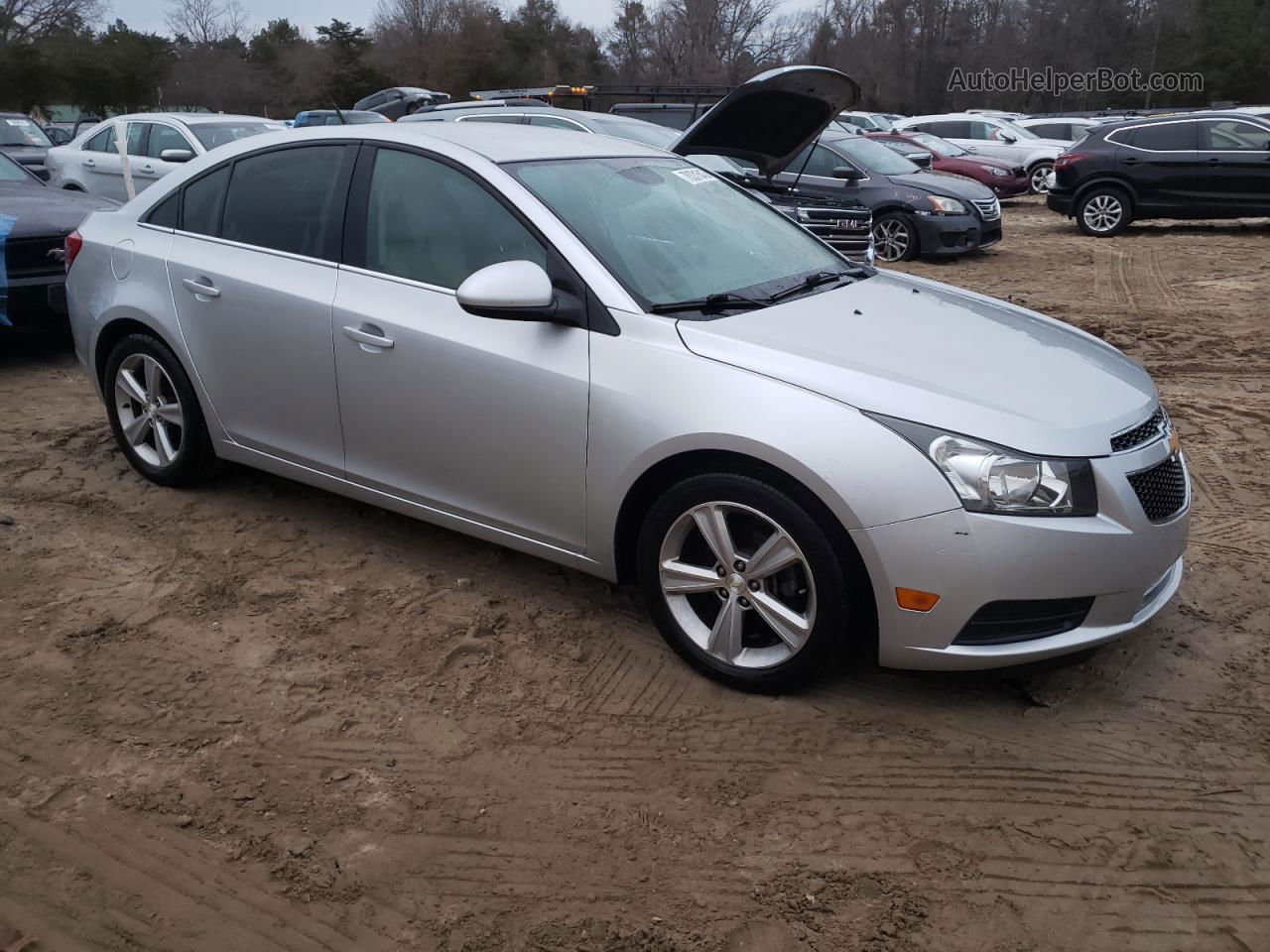 2013 Chevrolet Cruze Lt Silver vin: 1G1PE5SB9D7127234