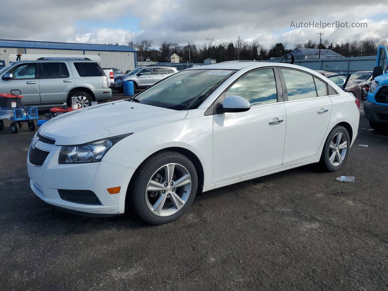 2013 Chevrolet Cruze Lt White vin: 1G1PE5SB9D7168902