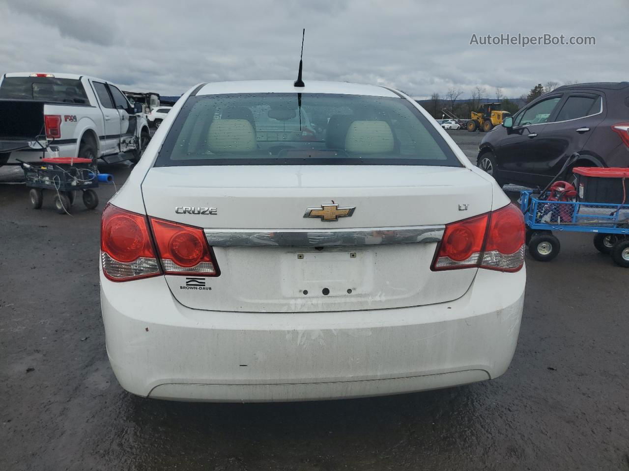 2013 Chevrolet Cruze Lt White vin: 1G1PE5SB9D7168902