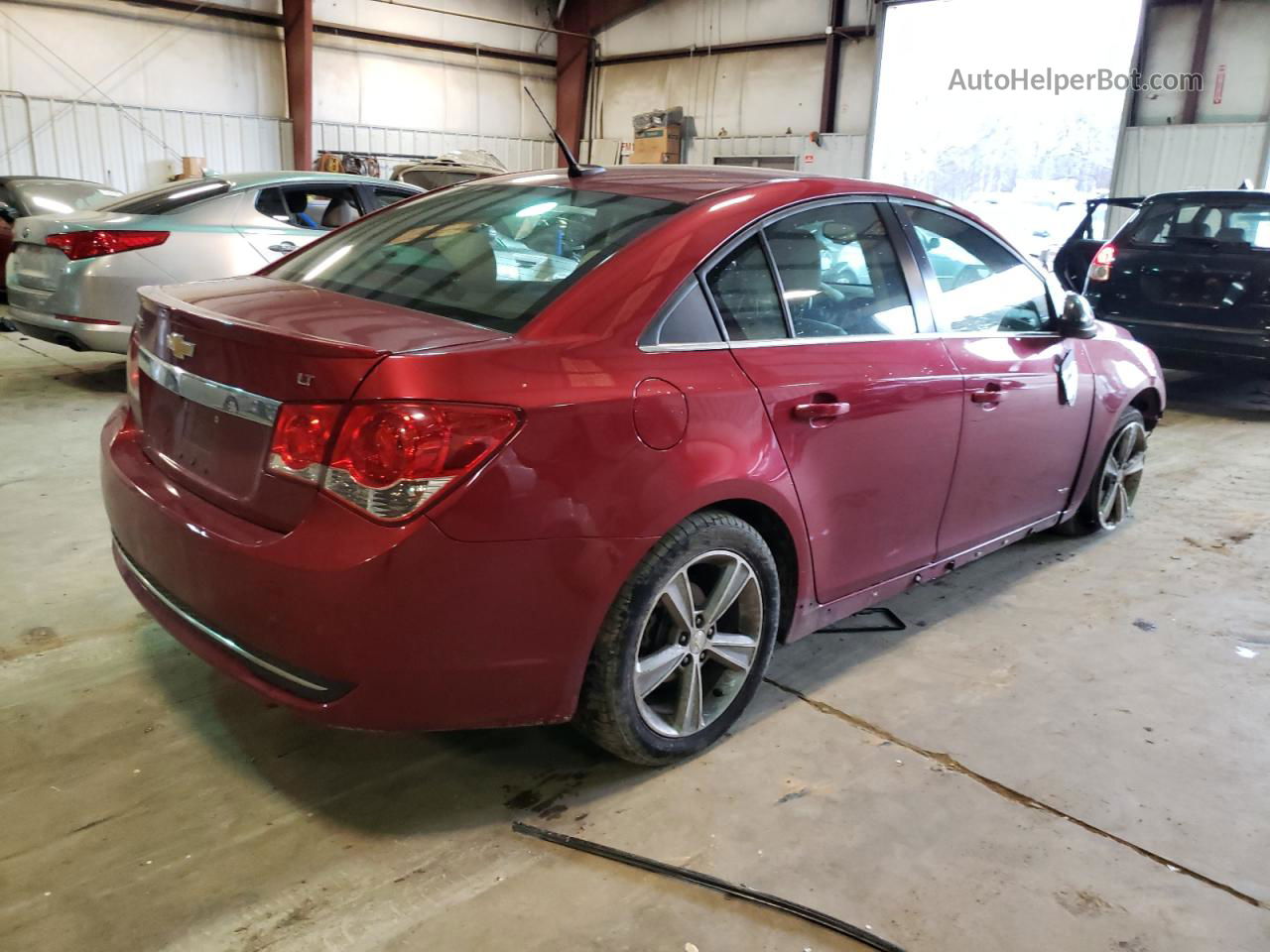 2013 Chevrolet Cruze Lt Red vin: 1G1PE5SB9D7178071