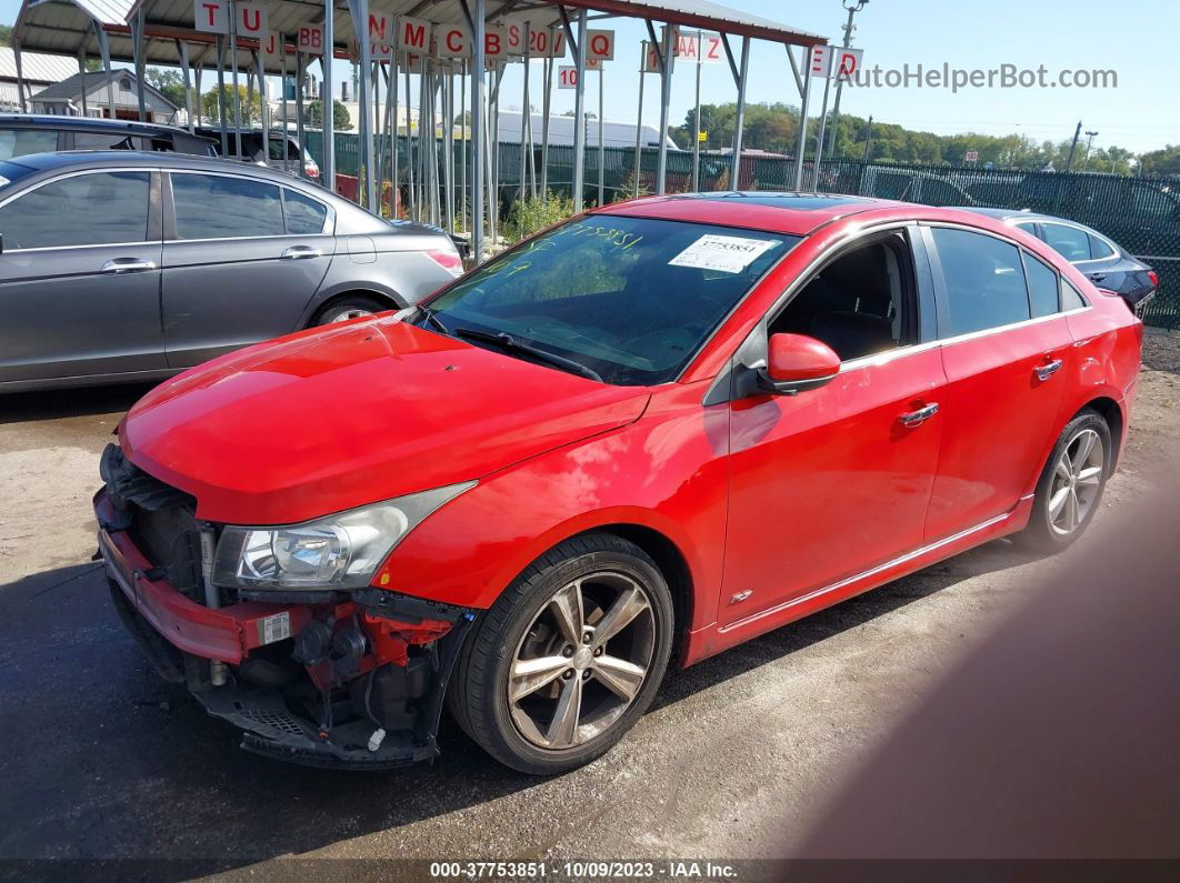 2013 Chevrolet Cruze 2lt Auto Red vin: 1G1PE5SB9D7190639