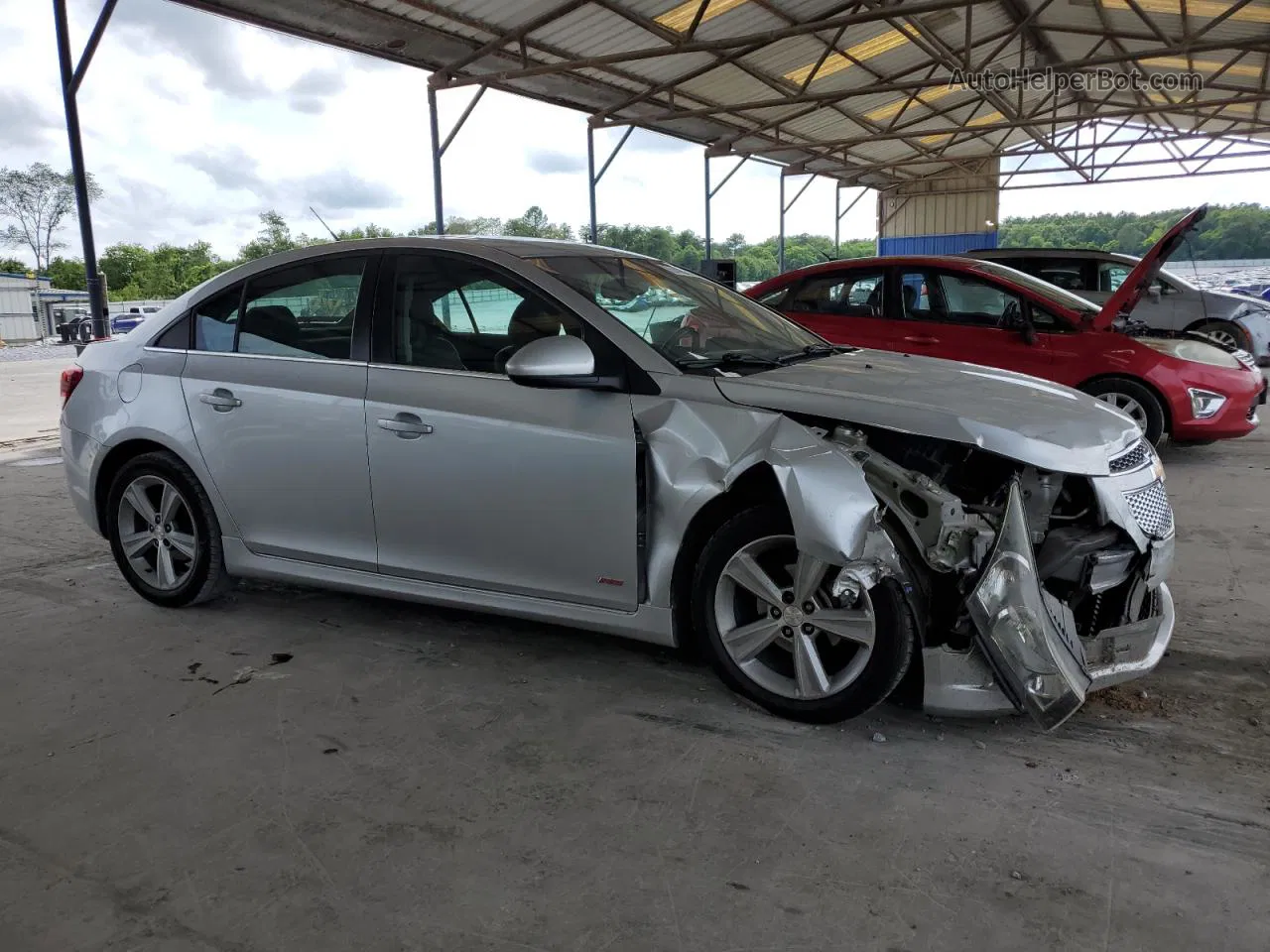 2014 Chevrolet Cruze Lt Silver vin: 1G1PE5SB9E7274686