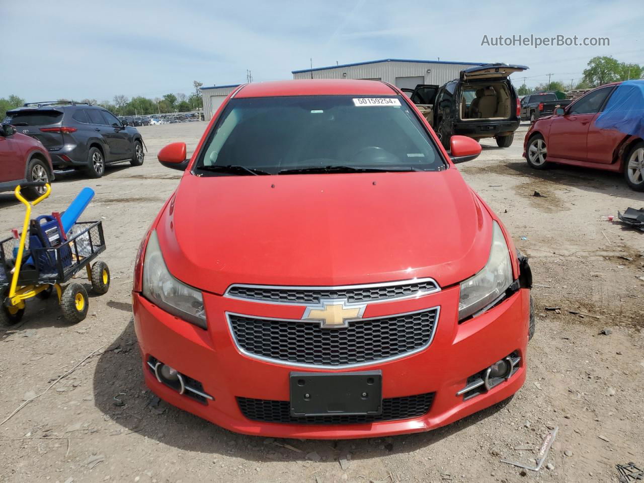 2014 Chevrolet Cruze Lt Red vin: 1G1PE5SB9E7334871