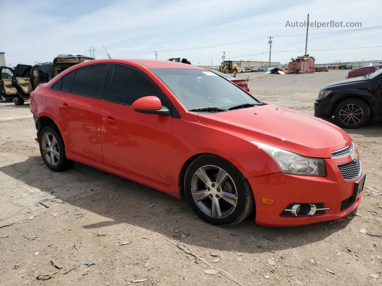 2014 Chevrolet Cruze Lt Red vin: 1G1PE5SB9E7334871