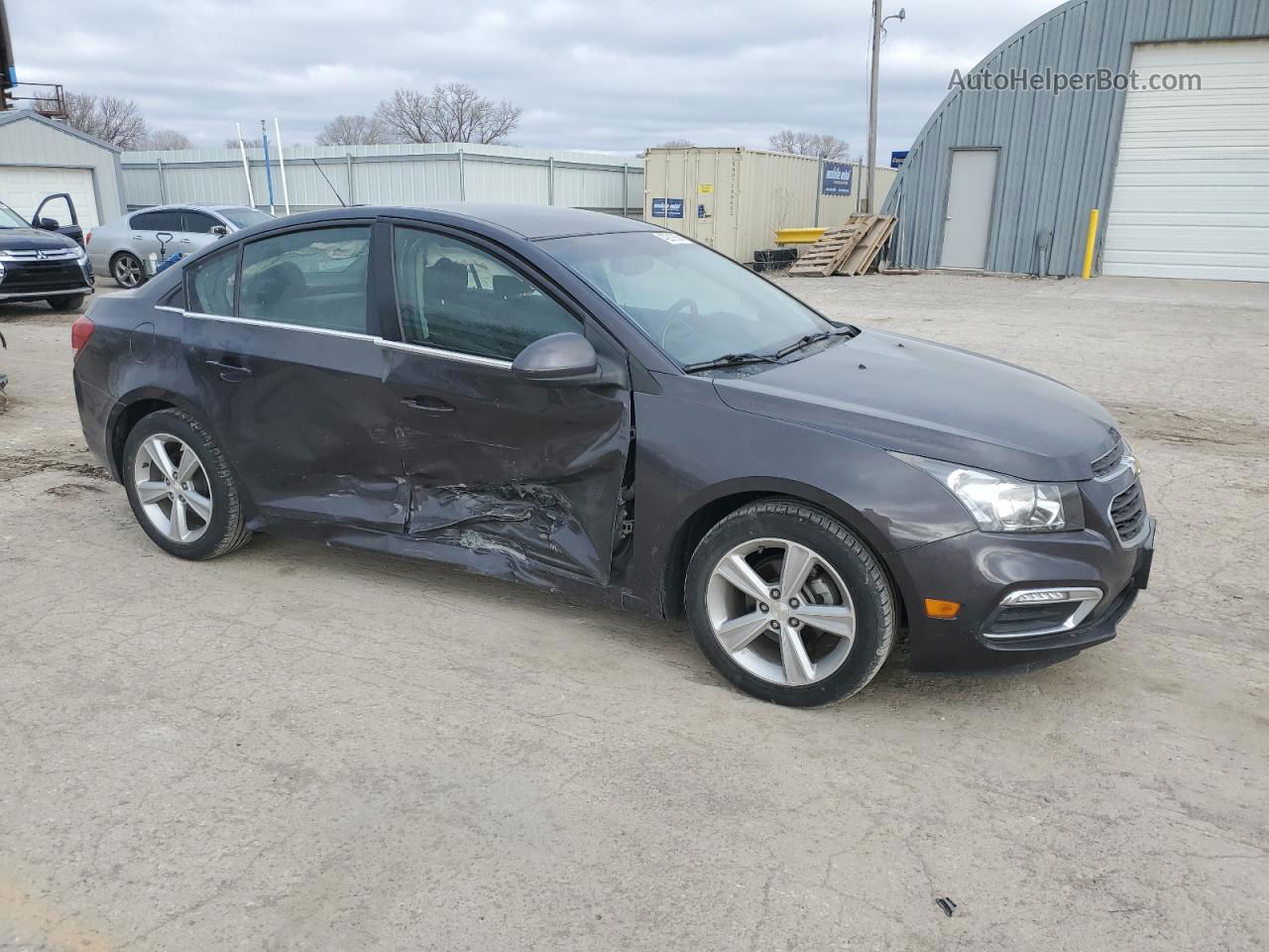 2015 Chevrolet Cruze Lt Gray vin: 1G1PE5SB9F7127964