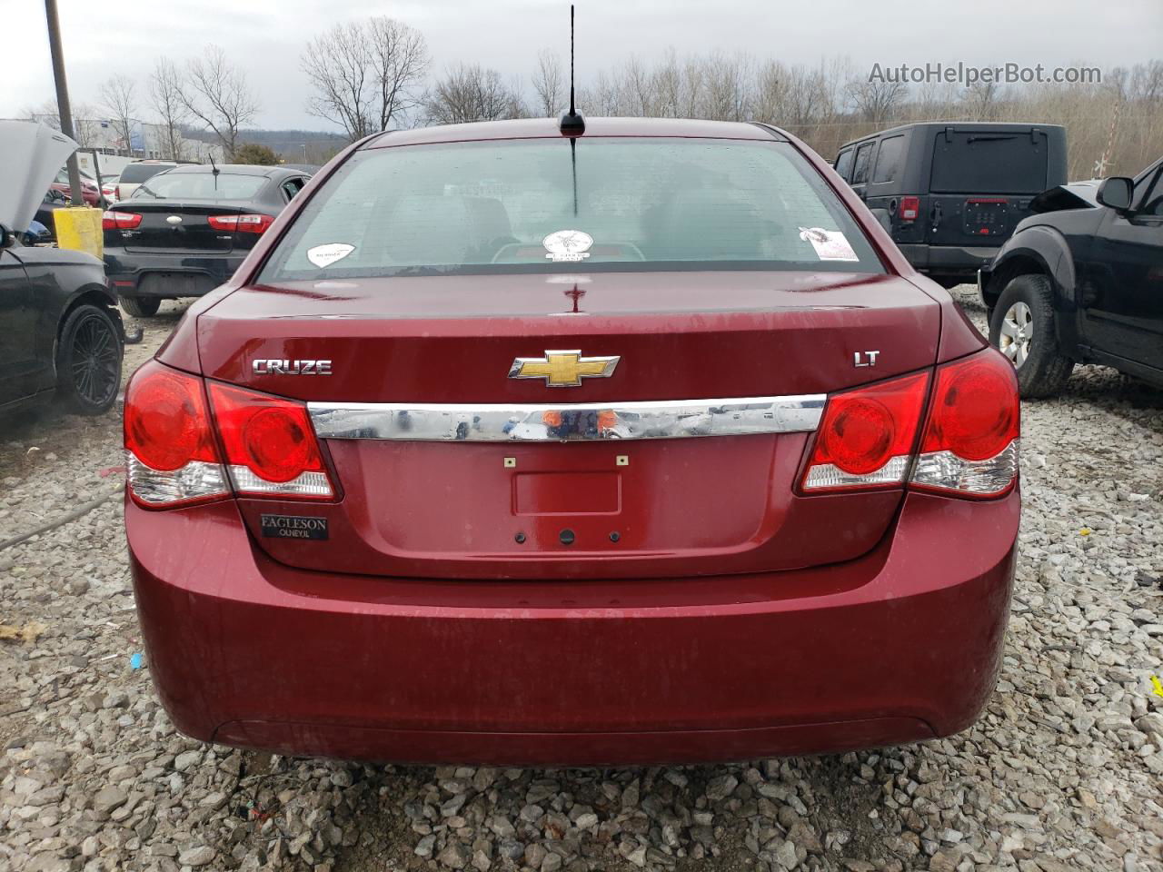 2015 Chevrolet Cruze Lt Burgundy vin: 1G1PE5SB9F7168157