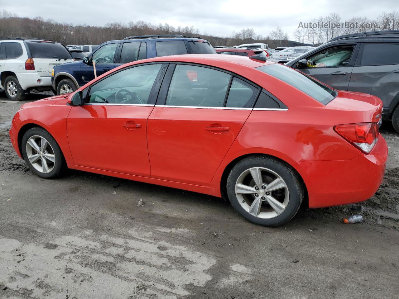 2015 Chevrolet Cruze Lt Red vin: 1G1PE5SB9F7231466