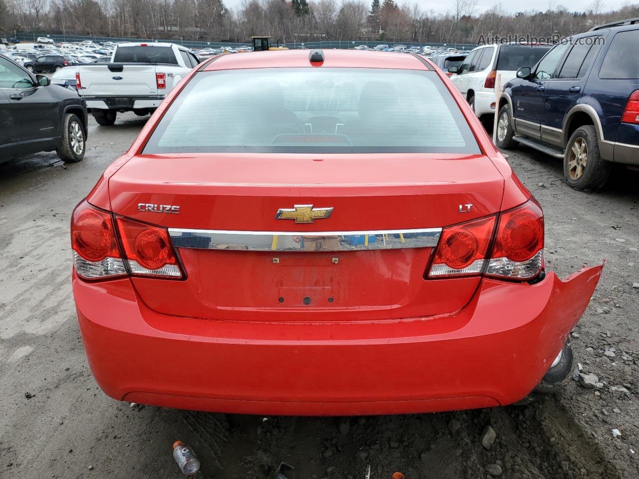 2015 Chevrolet Cruze Lt Red vin: 1G1PE5SB9F7231466