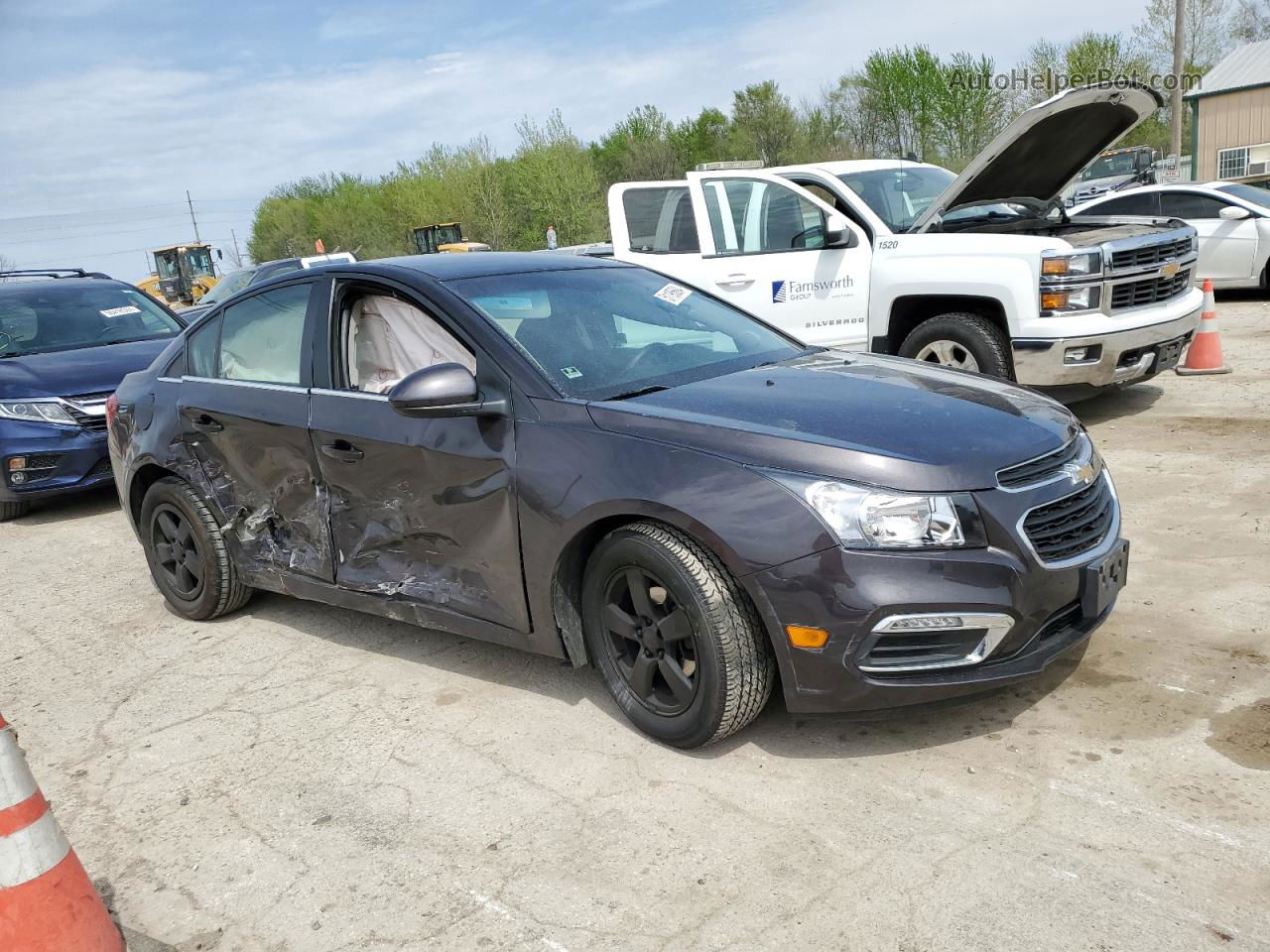 2016 Chevrolet Cruze Limited Lt Gray vin: 1G1PE5SB9G7100314