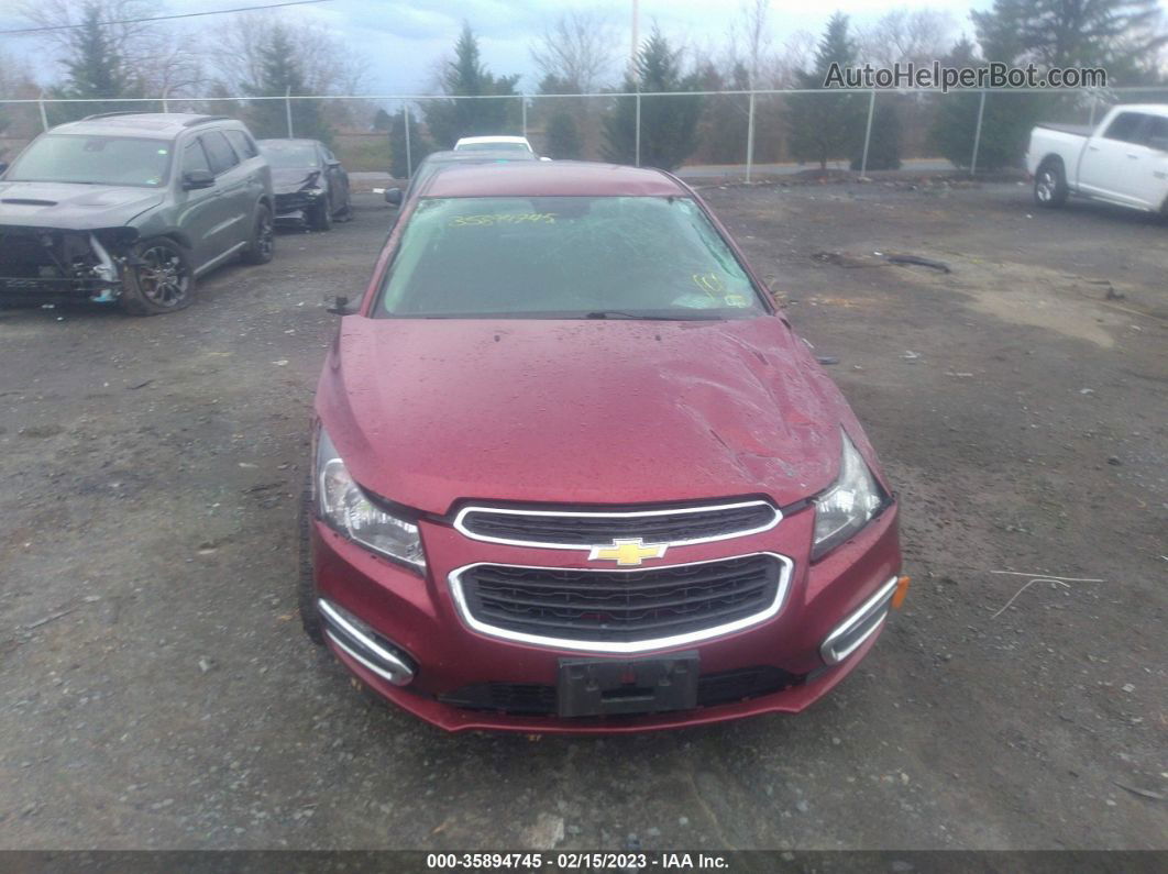 2016 Chevrolet Cruze Limited Lt Maroon vin: 1G1PE5SB9G7139694