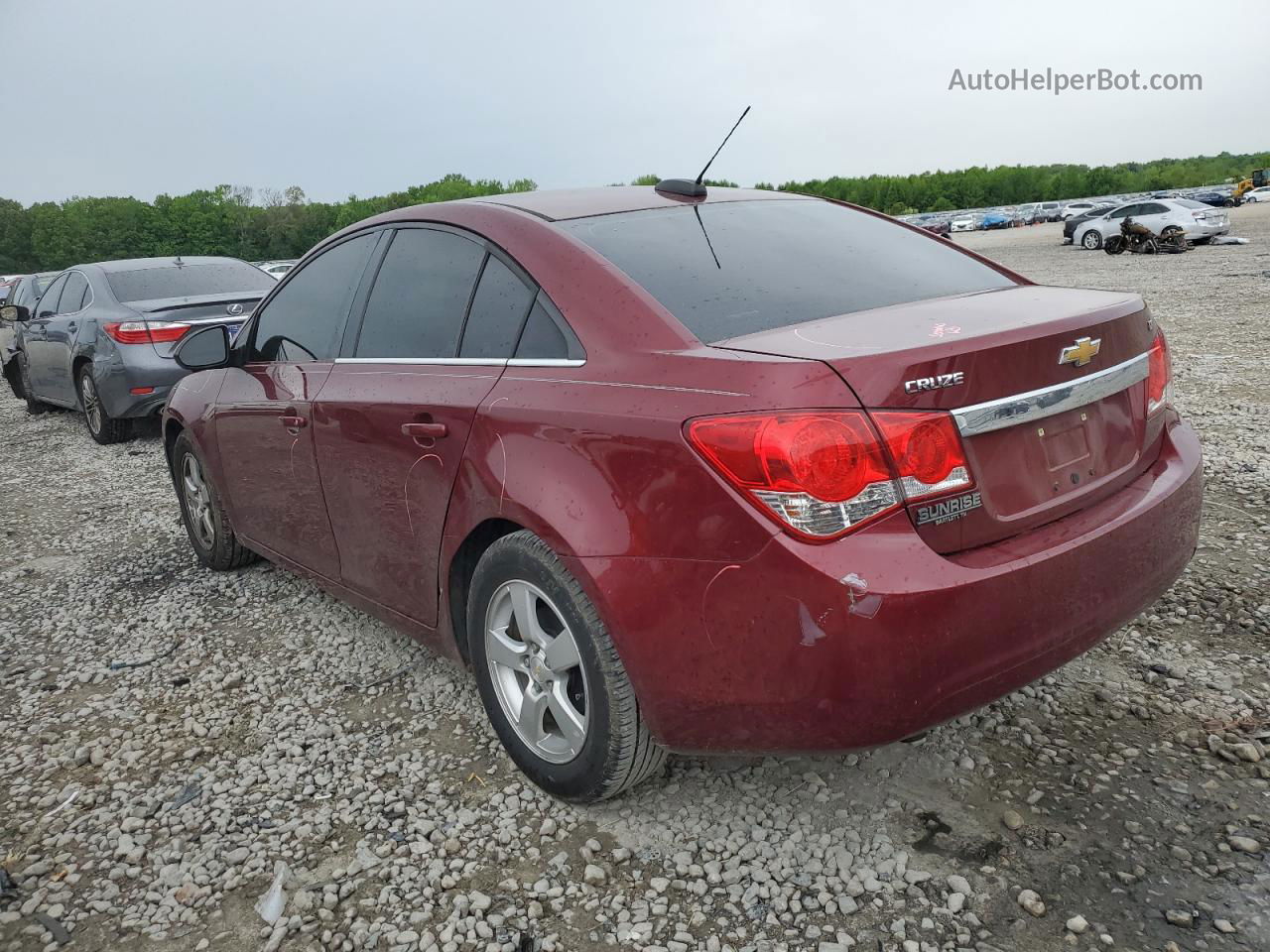 2016 Chevrolet Cruze Limited Lt Burgundy vin: 1G1PE5SB9G7141705