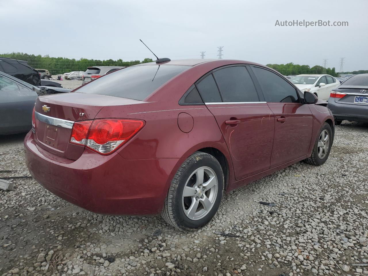 2016 Chevrolet Cruze Limited Lt Burgundy vin: 1G1PE5SB9G7141705