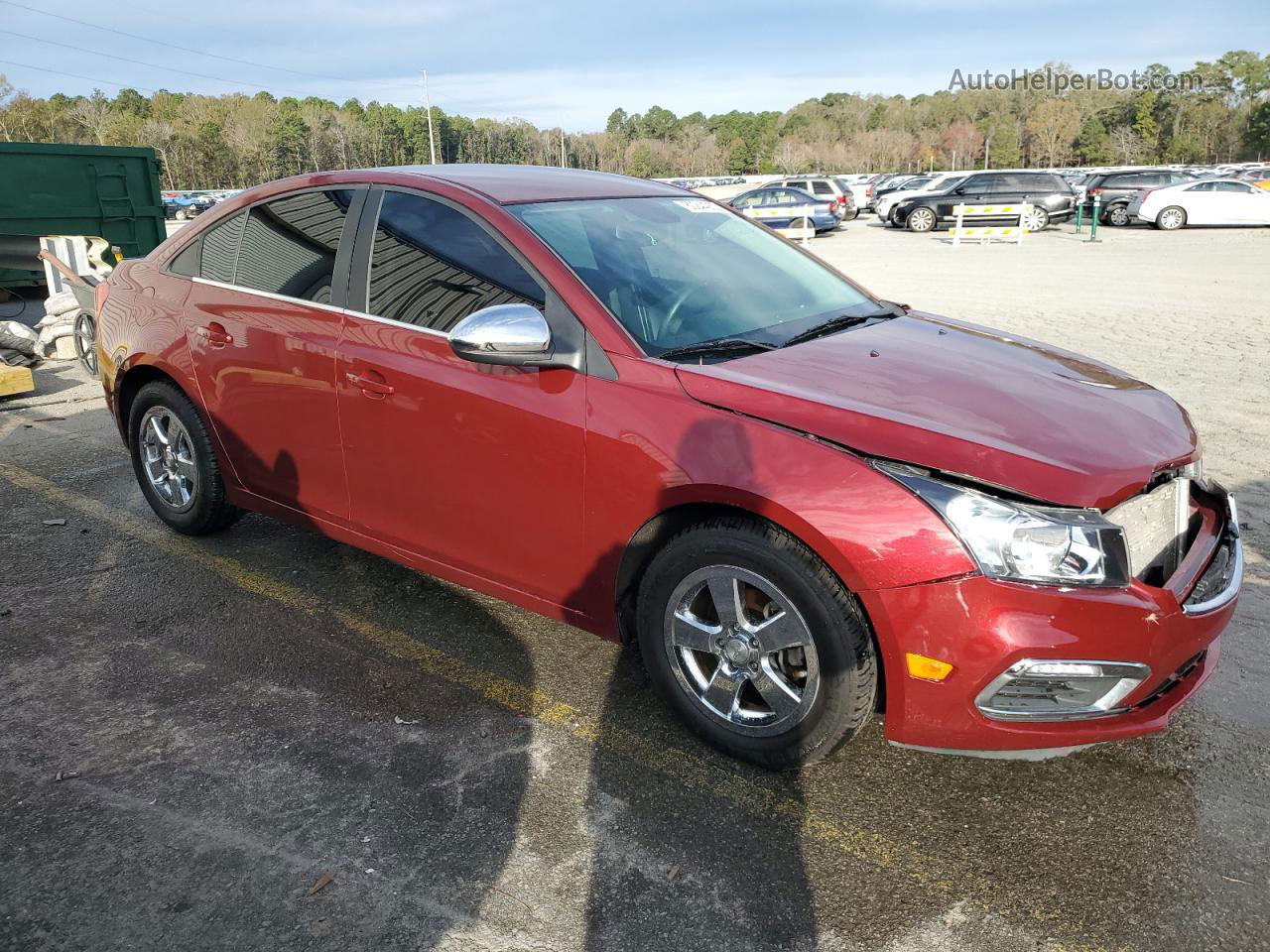 2016 Chevrolet Cruze Limited Lt Red vin: 1G1PE5SB9G7195294