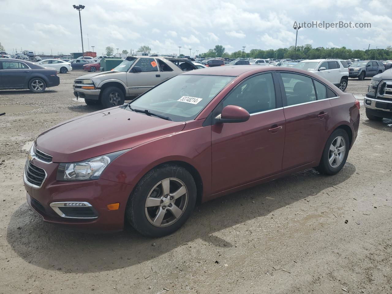 2016 Chevrolet Cruze Limited Lt Brown vin: 1G1PE5SB9G7213311