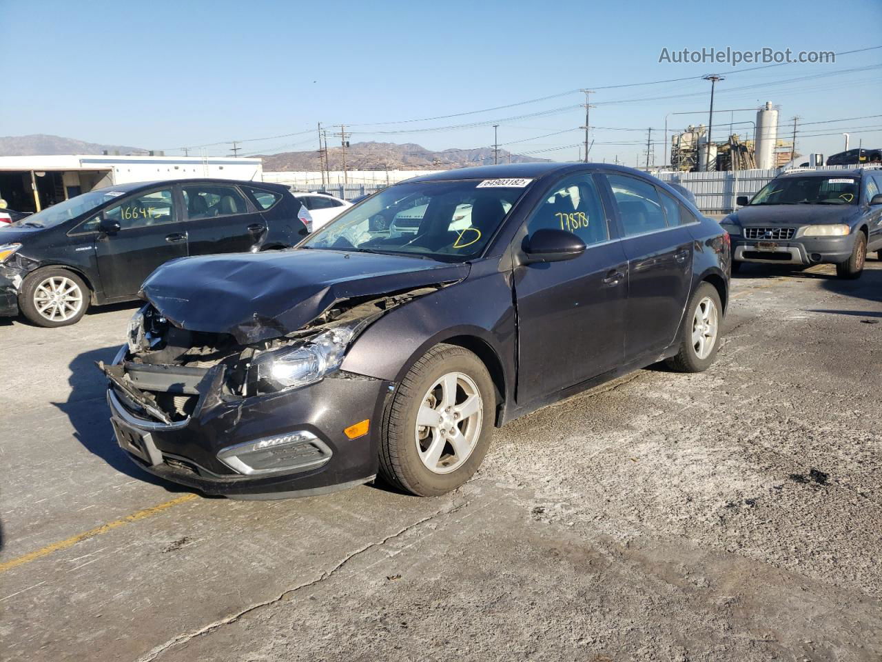 2016 Chevrolet Cruze Limited Lt Gray vin: 1G1PE5SB9G7228536