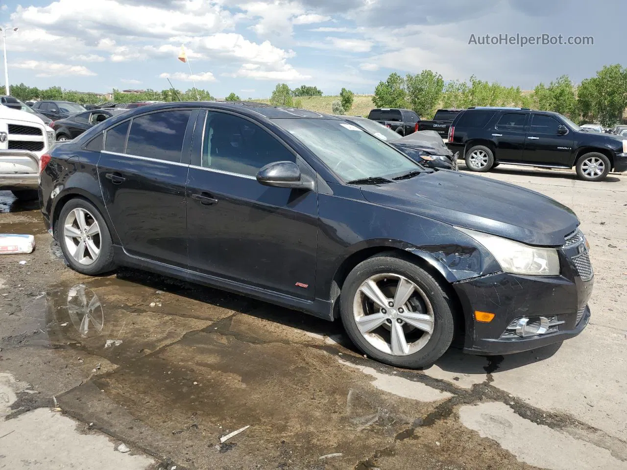 2014 Chevrolet Cruze Lt Black vin: 1G1PE5SBXE7305329