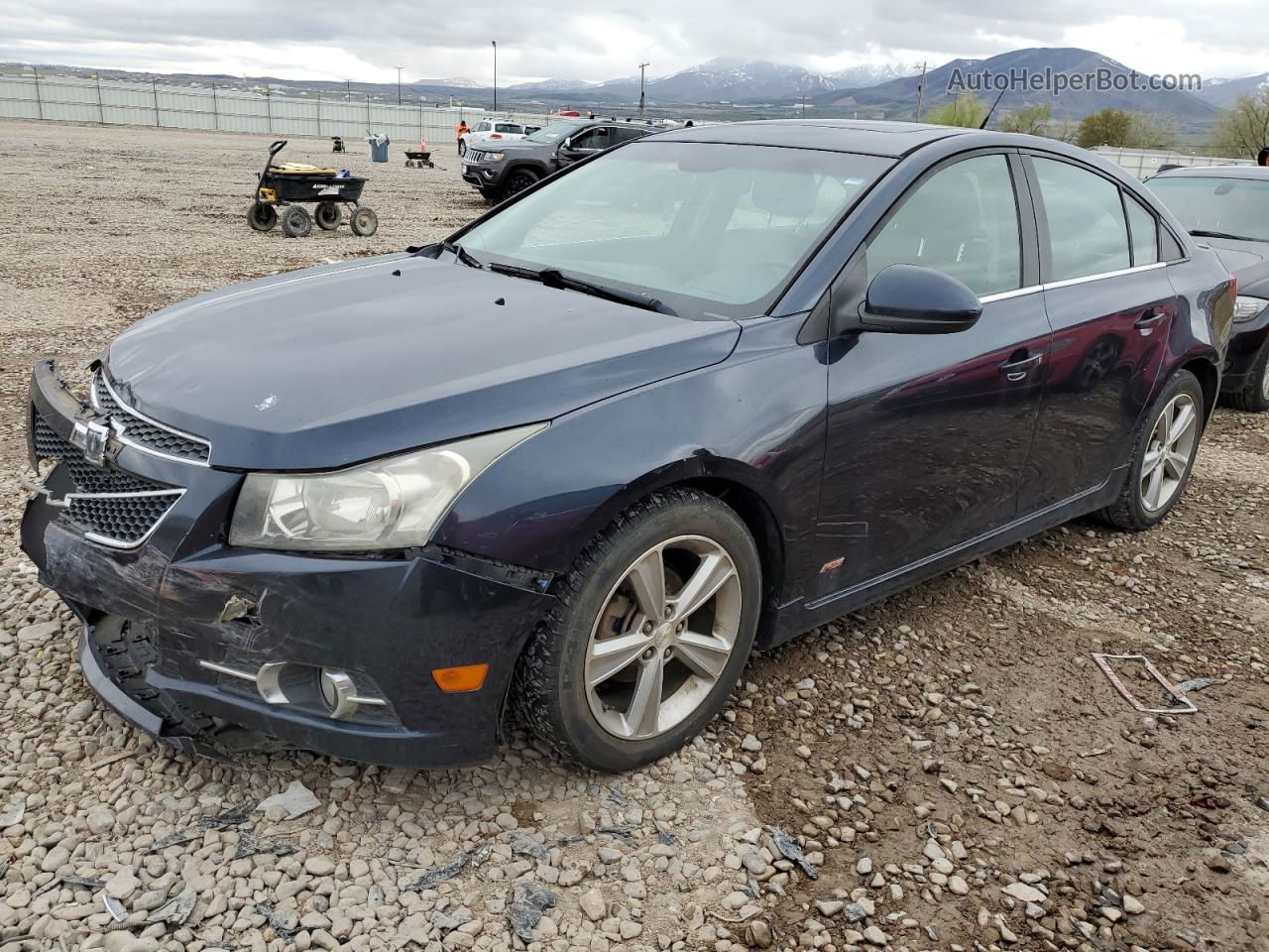 2014 Chevrolet Cruze Lt Blue vin: 1G1PE5SBXE7410243