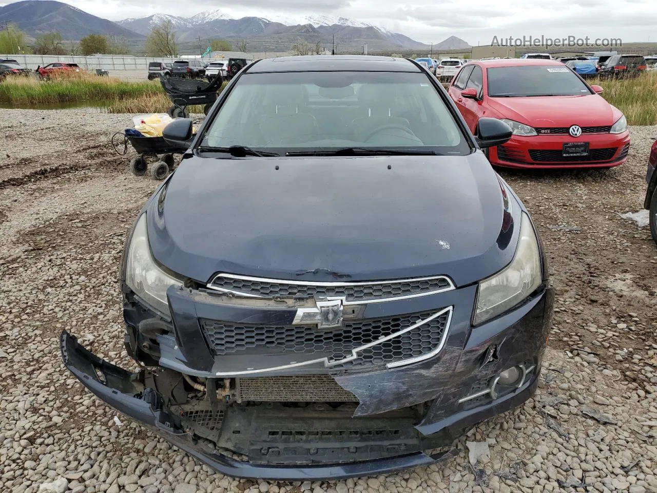 2014 Chevrolet Cruze Lt Blue vin: 1G1PE5SBXE7410243