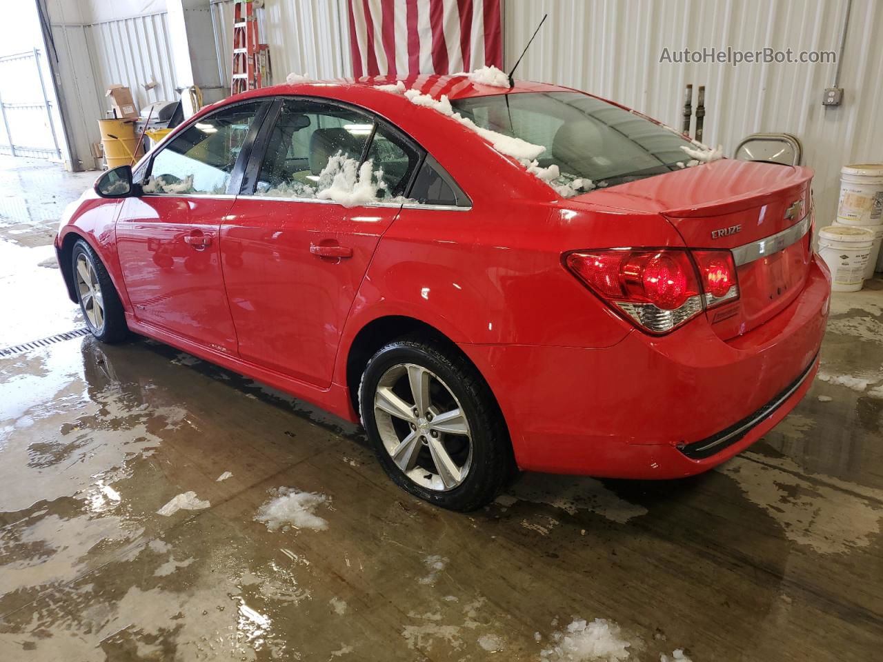 2015 Chevrolet Cruze Lt Red vin: 1G1PE5SBXF7106590