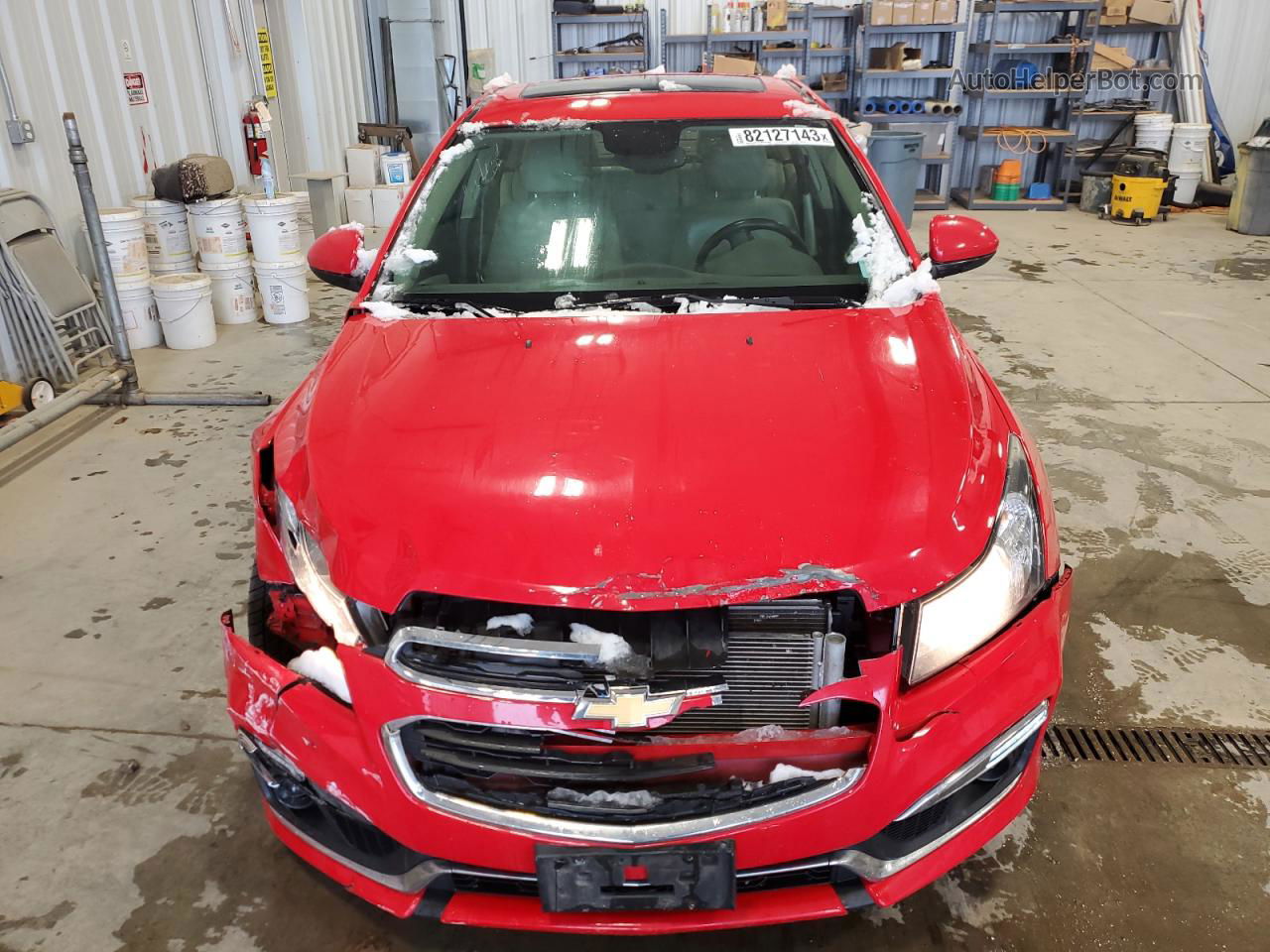 2015 Chevrolet Cruze Lt Red vin: 1G1PE5SBXF7106590