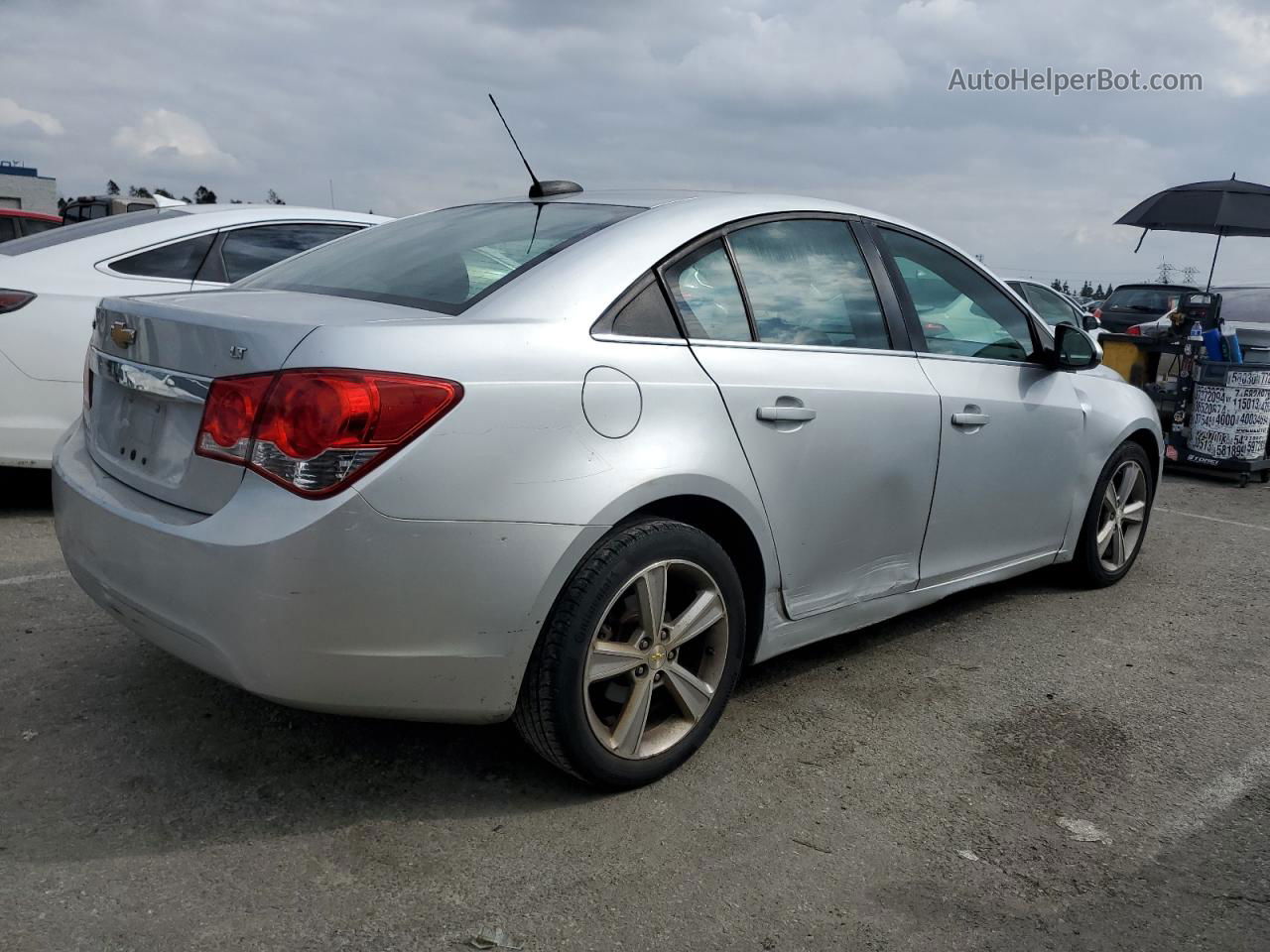 2015 Chevrolet Cruze Lt Silver vin: 1G1PE5SBXF7140271