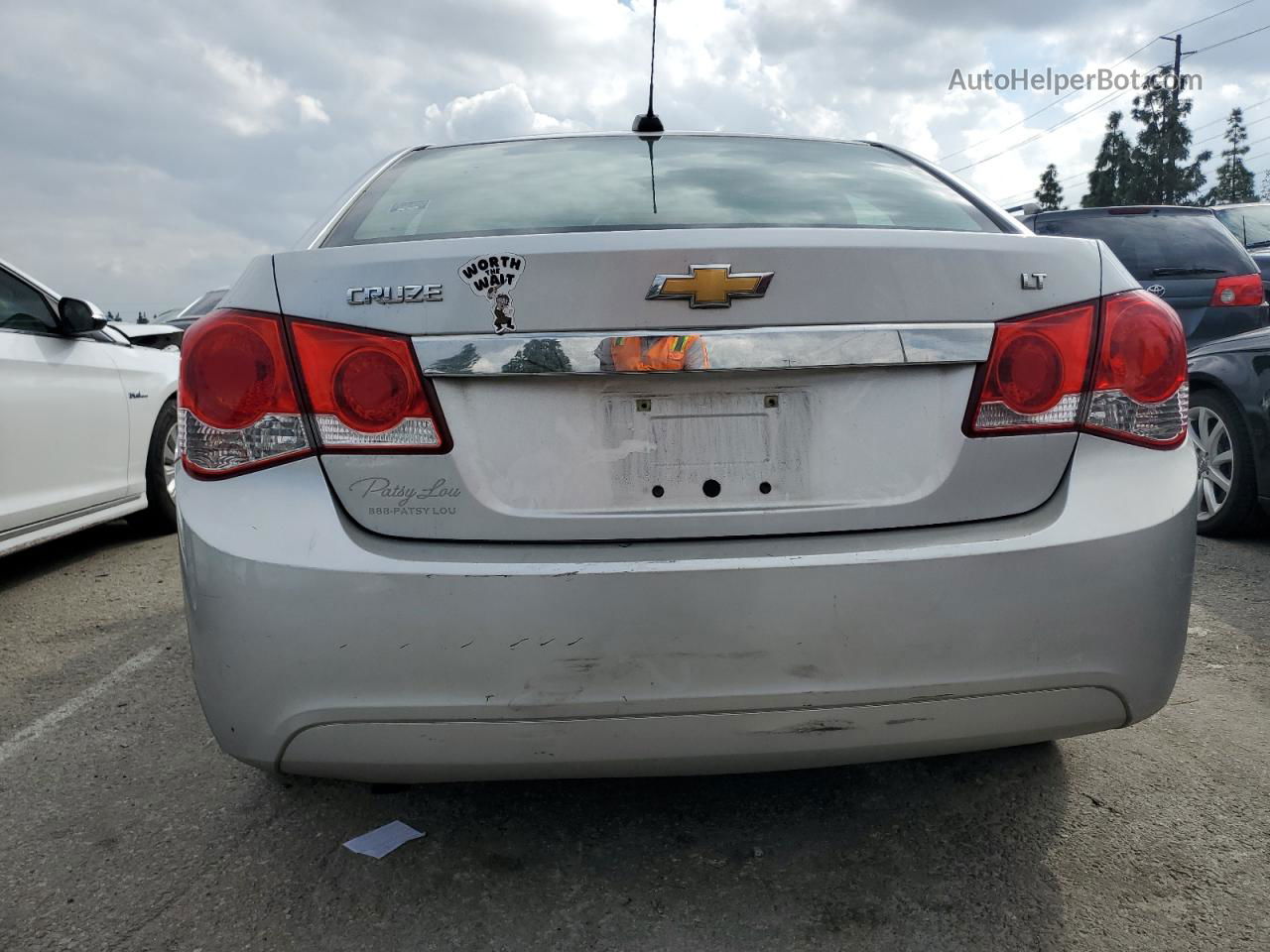 2015 Chevrolet Cruze Lt Silver vin: 1G1PE5SBXF7140271