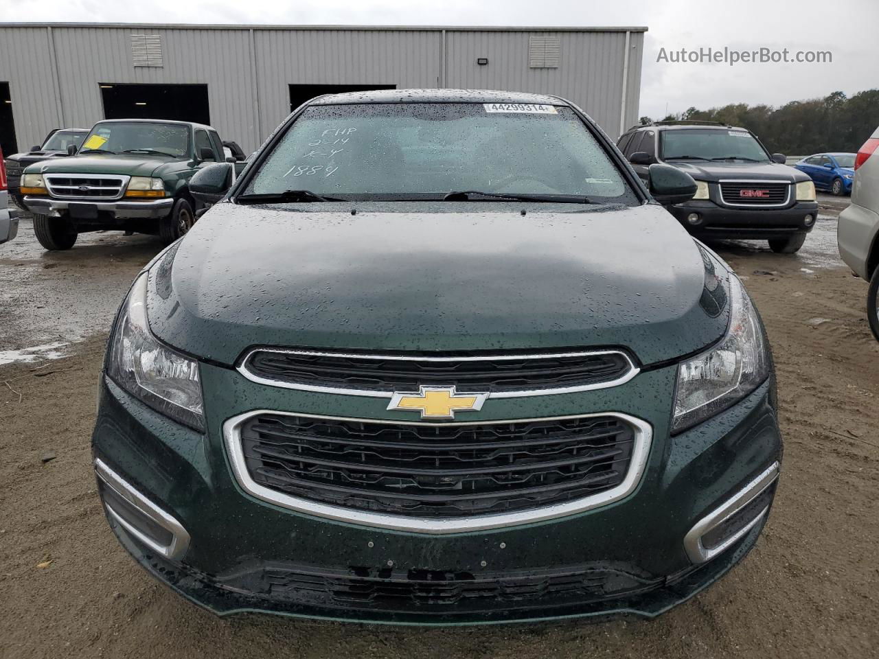 2015 Chevrolet Cruze Lt Green vin: 1G1PE5SBXF7151884