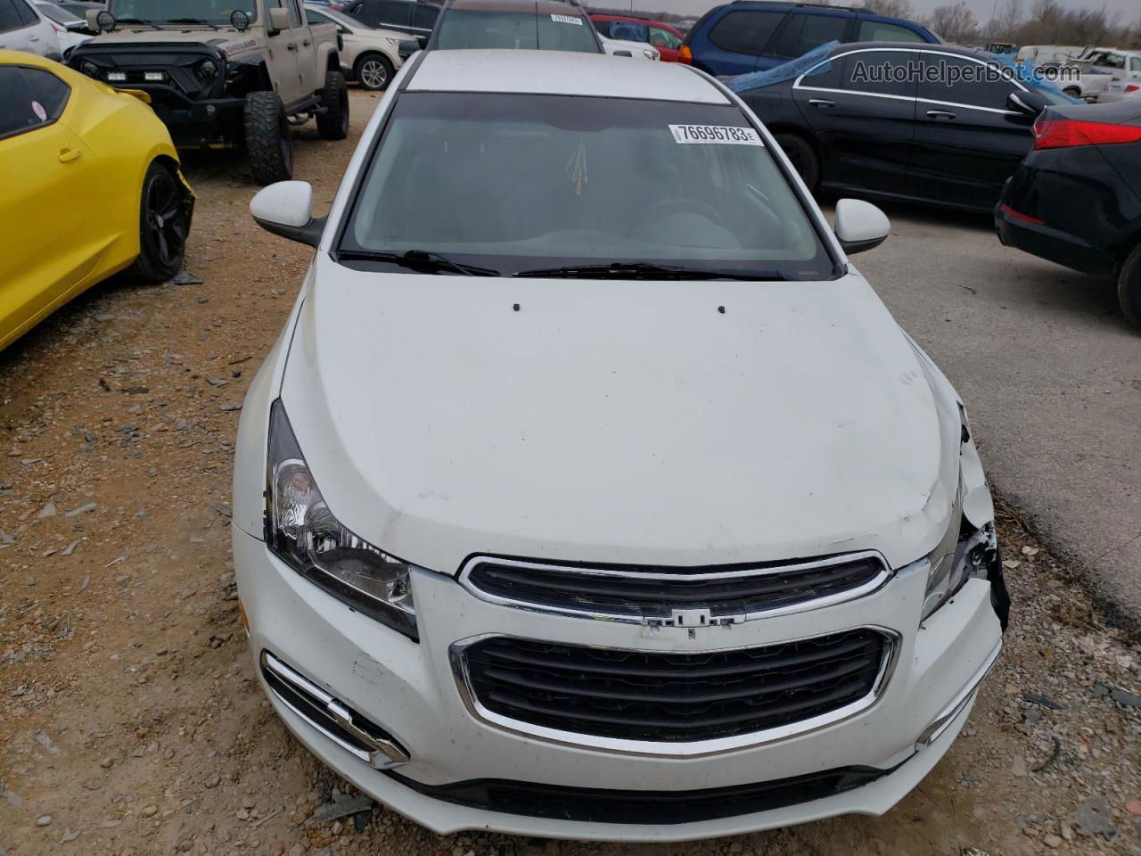 2015 Chevrolet Cruze Lt White vin: 1G1PE5SBXF7155336