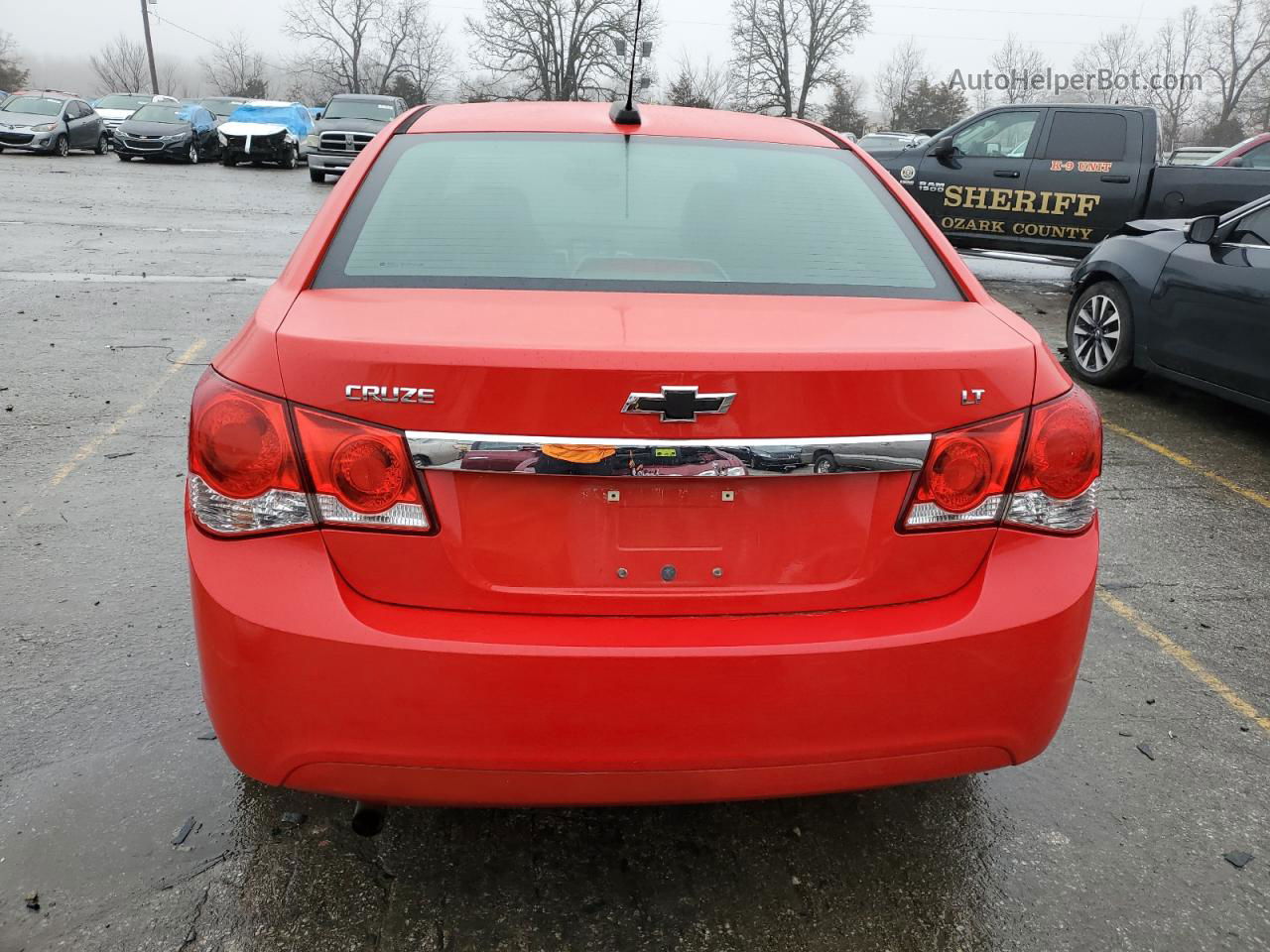 2015 Chevrolet Cruze Lt Red vin: 1G1PE5SBXF7179989