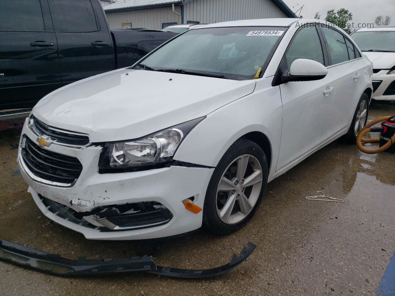 2015 Chevrolet Cruze Lt White vin: 1G1PE5SBXF7239611