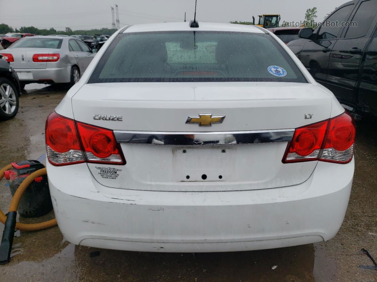 2015 Chevrolet Cruze Lt White vin: 1G1PE5SBXF7239611