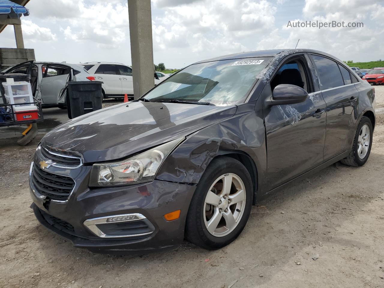 2016 Chevrolet Cruze Limited Lt Charcoal vin: 1G1PE5SBXG7123553